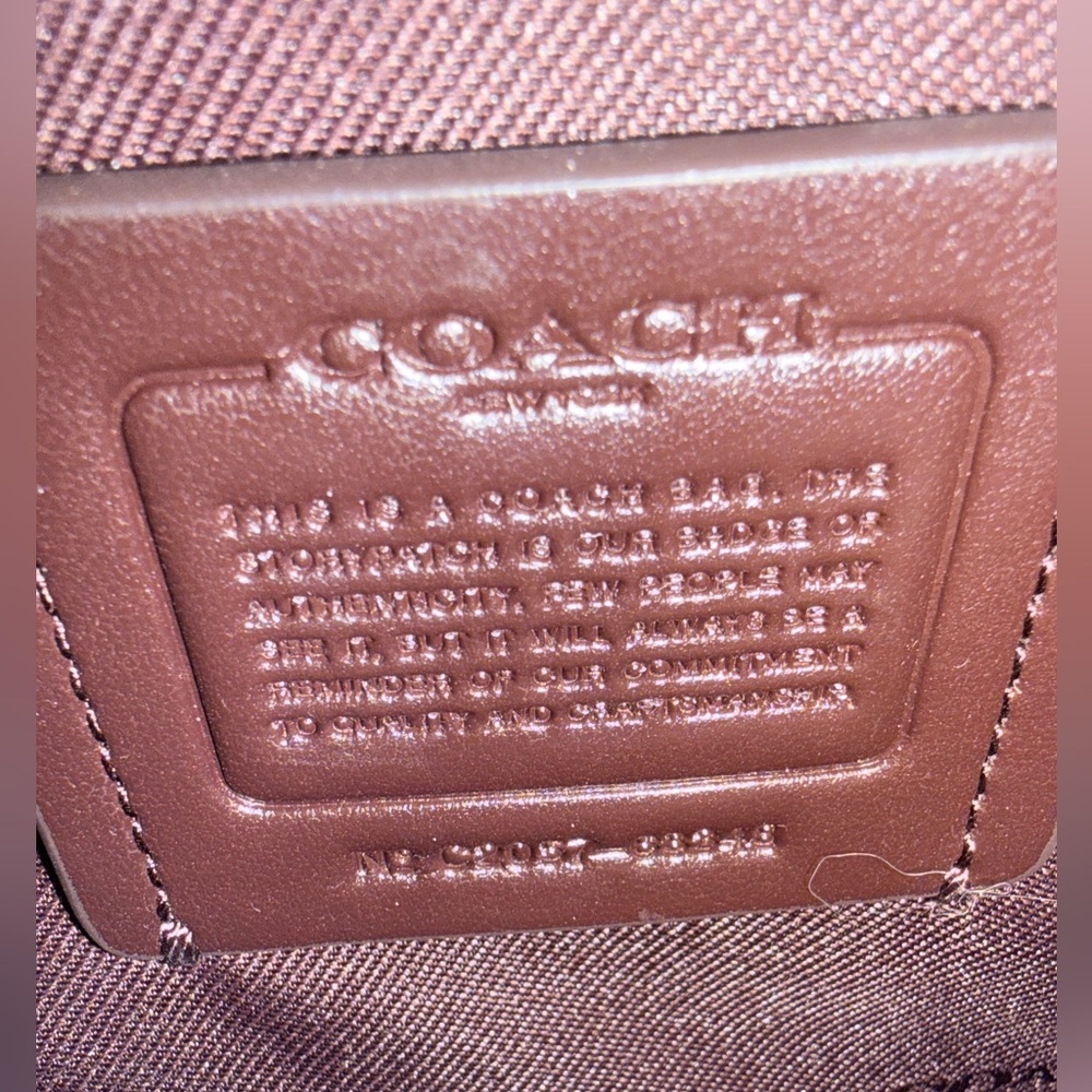 Coach Pink Pebbled Leather Turnlock Crossbody - Picture 10 of 10